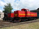 T 466.0253 a T 466.0254 spolu ako kedysi vo výrobnom závode, Vrútky 30.5.2009