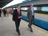 27.06.2009 - Wien Südbahnhof: náměstci generálního ředitele ČD, a.s.  - pro osobní dopravu  A.Blažek a pro ekonomiku M.Nebeský © PhDr. Zbyněk Zlinský