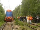 20.06.2009 - Účastníci vystupují z vlaku na fotozastávce v úseku Sosnowiec Jęzor - Szczakowa © Jan Guzik