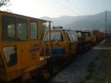 18.07.2009 - Sandzak: zastihnuté pracovné stroje na obnovu koľajiska © Ivan Schuller