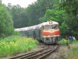 T 678.012, 26.6.2009, Příjezd zvl.vlaku do Lužná u Rakovníka © Jan Kubeš