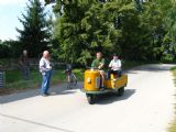 15.8.2009 - areál žst. Tovačov. Dvoudobý, motorový, dopravní, vozík sloužící k přepravě batožin a kufrů © Stanislav Plachý