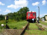 15.8.2009 - areál žst. Tovačov, motor se šprajcl, tak se roztláčelo. Hejjj rup! © Stanislav Plachý