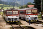 Výprava vlaku Os 7508 Zvolen - Žilina, 813/913.012, vedľa 813/913.005 smer Prievidza. 14.8.2009. Horná Štubňa © Bc. Martin Horňák