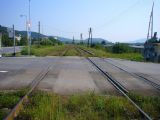 Pohľad na trať smerom do Kochanoviec a Hažína. Koľaj vpravo vedie do Stakčína, koľal vľavo vedie do Medzilaboriec ; 26.8.2009 © František Sakalik