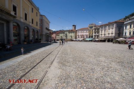 2009 - Locarno, pôvodná trať na námestí © Tomáš Votava