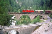 27.08.1997 - Bergün - Preda: Albula viadukt 1 Ge 4/4II 618 RhB © Václav Vyskočil