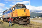 19.9.2009 - Jasper, AB. Odstavená 6427 (typ F40PH-2) VIA Rail Canada © Peter Uhlár