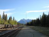 21.9.2009 - Banff, AB. Pohľad na východ z konca nástupišťa © Michal Stríž