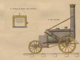 Stephensonov rušeň „ROCKET“ z roku 1829 s usporiadaním pojazdu A1. (Zdroj: www.enuii.org).