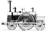 Rušeň No. 52 „AEOLUS“ s usporiadaním pojazdu 1A1 „Patentee“, vyrobený v roku 1837 vo Vulcan Foundry pre železnicu Western Railway. (Zdroj: www.enuii.org).