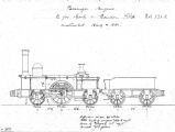 Výkresy rušňov No. 321 a 322 s usporiadaním pojazdu 1A1 „Patentee“, vyrobených v rokoch 1849 a 1951 u 1849 vo Vulcan Foundry pre železnicu Cork & Brandon Railway. (Zdroj: www.enuii.org).