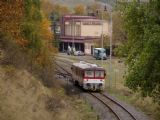 Dnes mimoriadne motorová jednotka 813/913, Banská Štiavnica, 24.10.2009 © Kamil Korecz