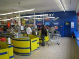 08.10.2009 - Hradec Králové: pokladna, u níž jsme si koupili jízdenky ČD NET Lidl v prodejně na Brněnské ulici © PhDr. Zbyněk Zlinský