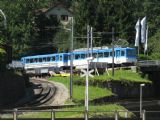 27.07.2009 - Arth Goldau: Súprava zubačky na Rigi Kulm práve opúšťa stanicu Arth Goldau: Druhá vetva vchádza z Vitznau © Martin Kóňa