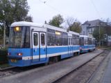 Rekonstruované wrocławské tramvaje typu Konstal 105N na konečné Leśnica. 30.10.2009 © Jan Přikryl