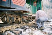 26.02.2008 - Nakolejování vykolejeného vagónu - Delta Novat © Jan Guzik