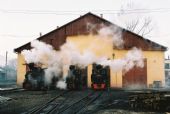 27.02.2008 - Parní lokomotivy v areálu RG Holz Company, zleva: ''Elvetia'', ''Krauss'' a ''Mariuta'' © Jan Guzik
