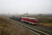 T 478.1201 s požiarnym vlakom. Šenkvice. 6. 12. 2009 © Milan Vojtek