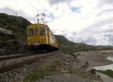 Historický motorový vůz Berninabahn řady ABe 4/4I 30 RhB jižně od stanice Ospizio Bernina. 5.7.2009 © Rastislav Štangl