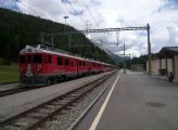 Bernina Expres právě přijel z Tirana do stanice Cavaglia. 5.7.2009 © Rastislav Štangl