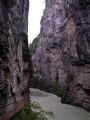 Soutěska Aareschlucht v jednom ze svých nejširších míst. 7.7.2009 © Aleš Svoboda