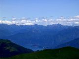 Pohled z vrcholu Monte Generoso k východu na Lago di Como. 8.7.2009 © Aleš Svoboda