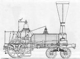 Parný rušeň „BALTIMORE“ z roku 1841 s usporiadaním pojazdu 2´A typu „Philadelphia“. (Zdroj: http://de.wikipedia.org/wiki/KFNB)