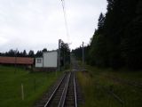 Zastávka Romiti Felsentor na dvoukolejném úseku tratě Vitznau- Rigi. 12.7.2009 © Jan Přikryl