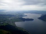 Pohled z vrcholu Rigi na jezero Zugersee. 12.7.2009 © Jan Přikryl