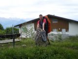 Hraniční kámen v pohoří Rigi nad osadou Kaltbad. 12.7.2009 © Jan Přikryl