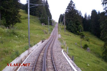 Lklesání ozubnicové tratě z Rigi do Arth-Goldau. 12.7.2009 © Jan Přikryl