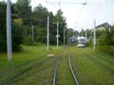 Odbočka podzemní tramvajové trati do Stettbachu curyšské MHD. 14.7.2009 © Jan Přikryl