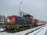 16.01.2010 - Ostroměř: 714.201-1 v čele Os 5504 Hradec Králové hl.n. - Turnov © PhDr. Zbyněk Zlinský