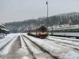 16.01.2010 - Mladá Boleslav hl.n.: 854.035-3 s vozem 054.295-1 přivezl Os 9508 Praha-Vršovice - Mladá Boleslav hl.n. © PhDr. Zbyněk Zlinský