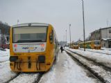 16.01.2010 - Mladá Boleslav hl.n.: 814.080-8/914.080-7 odjíždí jako Os 6048,  814.078-2/914.078-1 posunuje a 814.079-0/914.079-9 odjede jako Os 9572 © PhDr. Zbyněk Zlinský