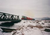 Prvá jazda Kamenára (Pn 61 181) v réžii VSŽ, 1.2. 2000, pred žst. Moldava nad Bodvou, ©Ing. Martin Bujňák