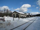 27.02.2010 - Bayerisch Eisenstein: Localbahnmuseum od přejezdu © PhDr. Zbyněk Zlinský