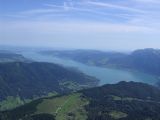 7.9.2009 Pohled z vrcholu Schafberg na jezero Attersee © Aleš Svoboda