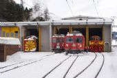 27.2.2010 - Pontresina záverečné odparkovanie 9213 naľavo, 9218 napravo © Tomáš Votava