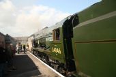 SR 4-6-2 no 34046 Braunton pripravený na odchod, 02.05.2009, ©Michal Polák  &  Andrea Pechová