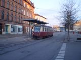 Motorový vůz řady 187.017 HSB stojí na tramvajové konečné u nádraží v Nordhausenu. 27.2.2010. © Jan Přikryl