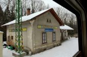 13.03.2010 - zastávka Rožmberk nad Vltavou: opuštěná zastávka © Jiří Řechka