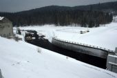 13.03.2010 - Lipno nad Vltavou: Vltava pod hrází © Jiří Řechka