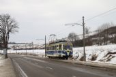 17.02.2010 - Elektrický vůz 411.901-2 v úseku Kaňová - Trenčianske Teplice sídl. © Jan Guzik