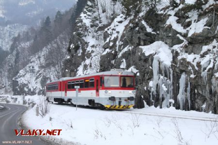 V zimě na lesní železnici Csömödér