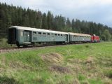 DOPLNENÉ: Historický osobný vlak v čele s T 466.0254 smeruje do Kežmarku, © štb