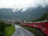 30.05.2010 – Tirano: posledná časť trate už vedie  cez Taliansko priamo do Tirana © Ivan Schuller