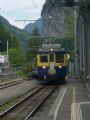 01.06.2010 – Lauterbrunnen: vlak spoločnosti BOB práve prichádza zo stanice Interlaken Ost.© Ivan Schuller