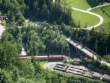 31.07.2010 – Hohenwerfen: pohľad z hradu na ÖBB IC 542 idúci do Innsbrucku © Ivan Schuller